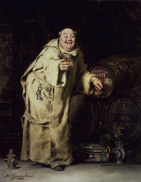 unknow artist Monk Testing Wine oil painting image